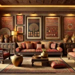 drawing room interior design ideas in ethnic style