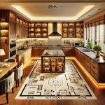 Luxury 3bhk Kitchen Position as per Vastu